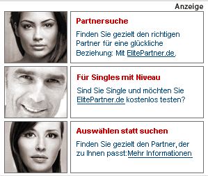 ElitePartner Anzeige